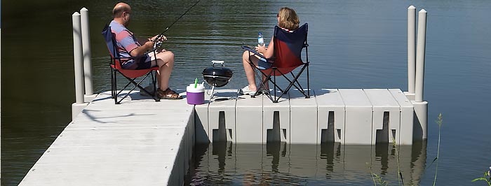L floating dock surround your boat