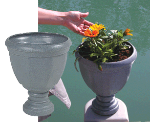 Add a self wicking planter to your floating dock