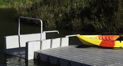 Five Colors for Kayak docking and launching